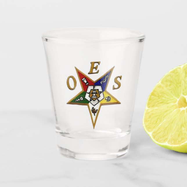 ORDER of the EASTERN STAR Shot Glass (Front)