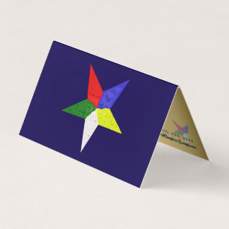 Order Of The Eastern Star (Wavy)  Business Card