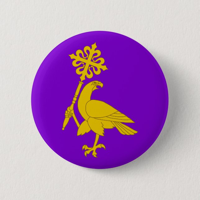 Order of the Falcons Heart Button (Front)