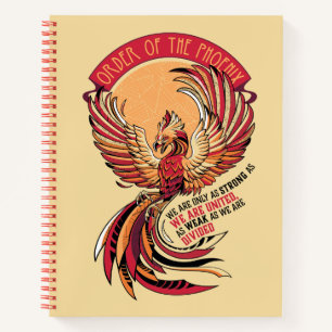 Order of the Phoenix Crosshatched Emblem Notebook