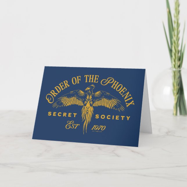 ORDER OF THE PHOENIX Secret Society Graphic Card (Front)