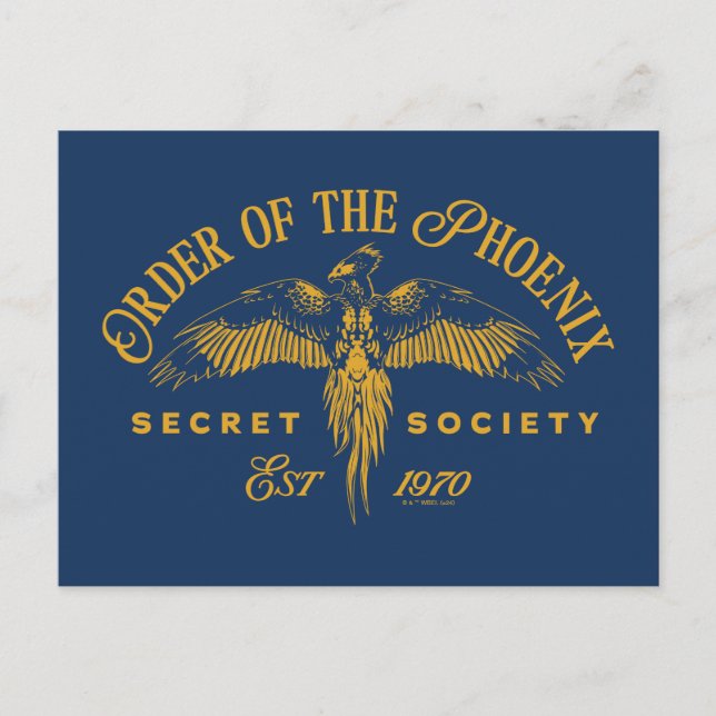 ORDER OF THE PHOENIX Secret Society Graphic Postcard (Front)