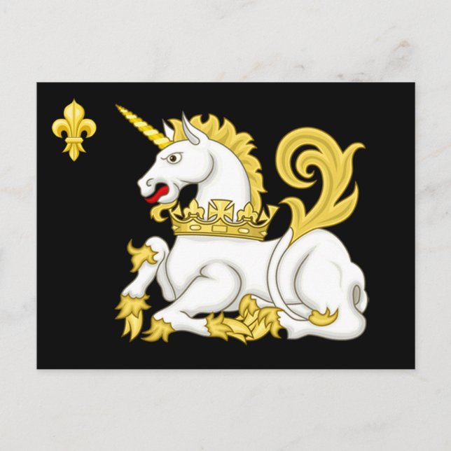 Order of the Unicorn Flag Postcard (Front)