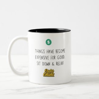 Order Online and Relax Shop online Two-Tone Coffee Mug