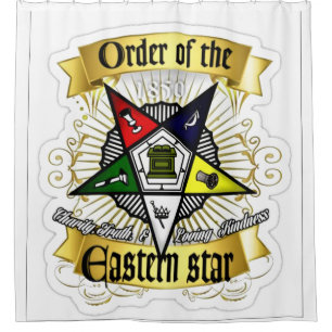 Order or Eastern Star Shower Curtain