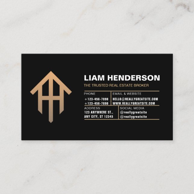 Order Real Estate Business Cards, Realtor Business Card (Front)