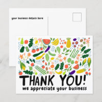 Order THANK YOU Groceries Fruits Veggies CUSTOM