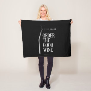 Order The Good Wine Fleece Blanket