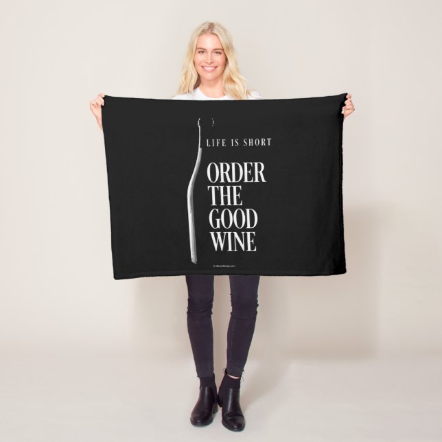 Order The Good Wine Fleece Blanket (In Situ)