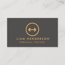 Order Trainer Business Card Fitness Trainer