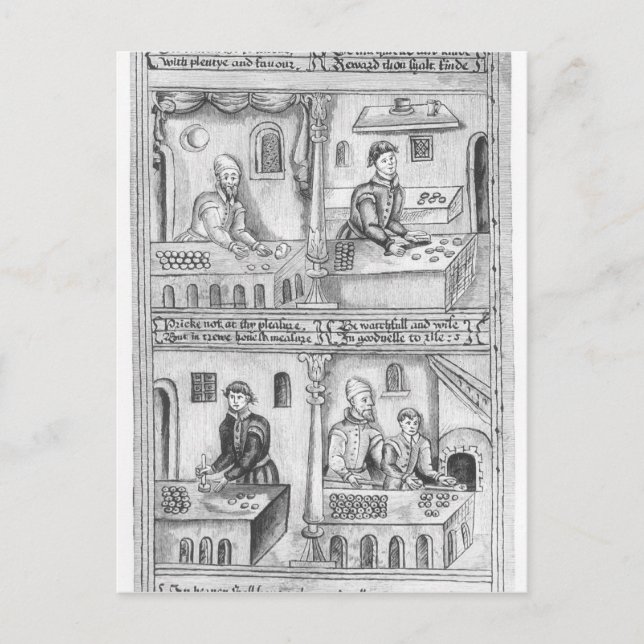 Ordinance of the Bakers of York, 1595-96 Postcard (Front)