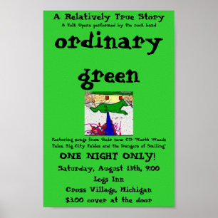ordinary green poster