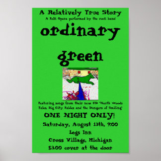 ordinary green poster