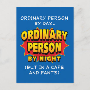 Ordinary Superhero Postcard