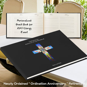Ordination Anniversary Guest Book ANY Personalised