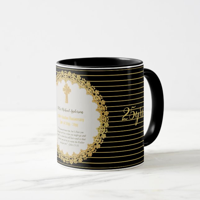 Ordination Anniversary MUG - ANY CLERGY or YRS (Front Right)