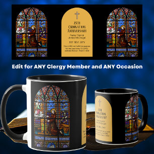 Ordination Anniversary Priest Pastor Deacon Clergy Mug
