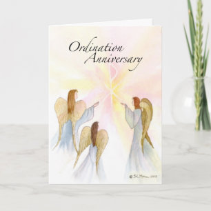 Ordination Anniversary with Angels Card