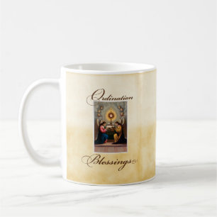 Ordination Congratulations Angels at Altar Coffee Mug