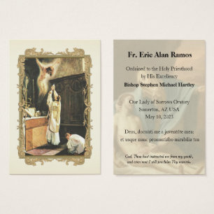Ordination Holy Cards for Fr. Eric Alan Ramos