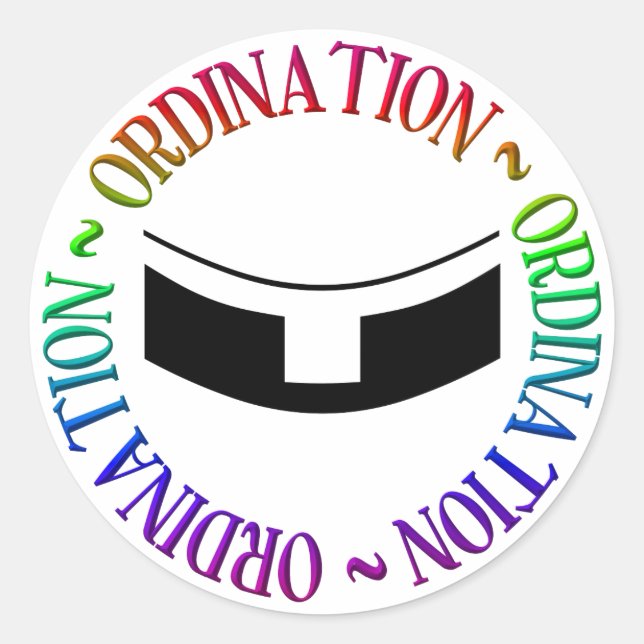 Ordination - Holy Orders Classic Round Sticker (Front)