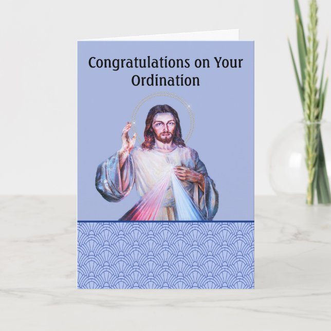 Ordination with Image of God Card (Front)