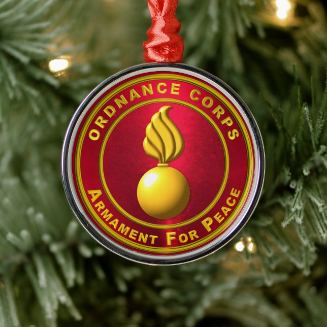 Ordnance Corps Christmas  Metal Tree Decoration (Tree)