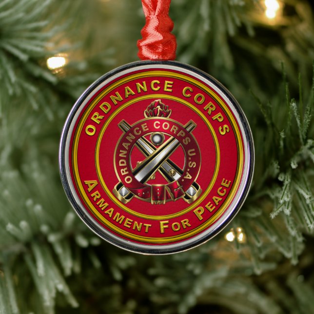 Ordnance Corps Christmas  Metal Tree Decoration (Tree)