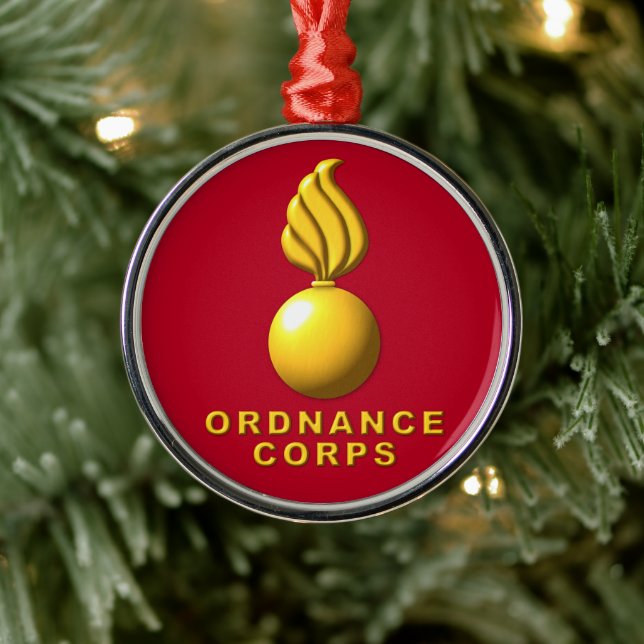 Ordnance Corps Christmas  Metal Tree Decoration (Tree)