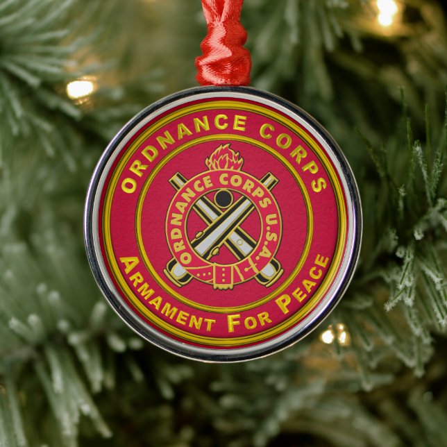 Ordnance Corps Christmas  Metal Tree Decoration (Tree)