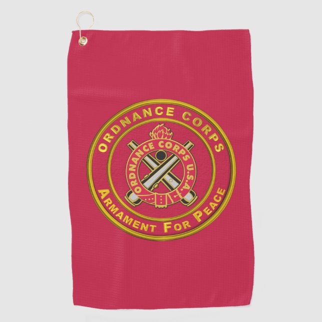 Ordnance Corps Golf Towel (Front)