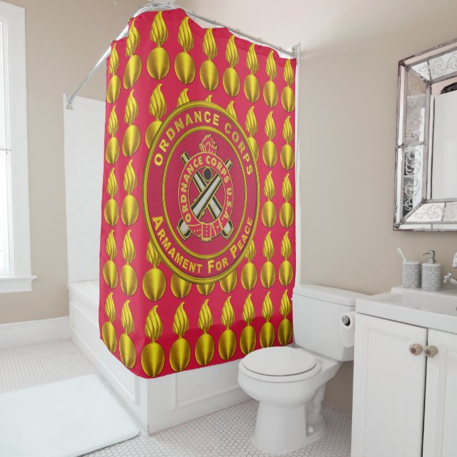 Ordnance Corps  Shower Curtain (In Situ)