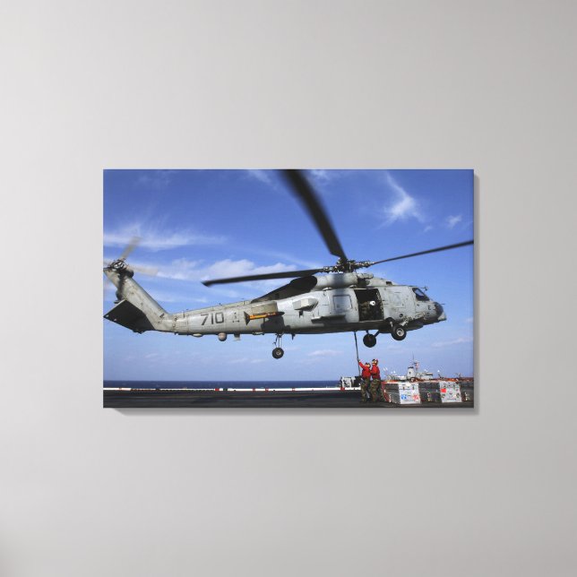 Ordnancemen connect transport cables canvas print (Front)