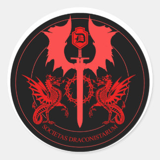 ORDO DRAGON CLASSIC ROUND STICKER