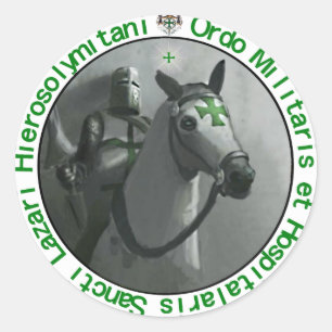 Ordo St. Lazari sticker with cross