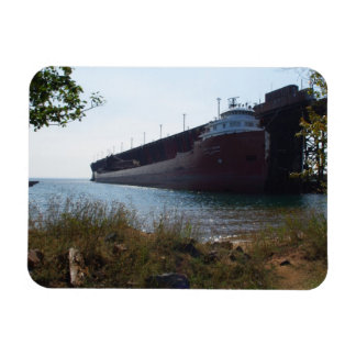 Ore Boat at Marquette MI - Fridge Magnet