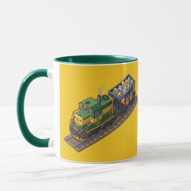 Ore Express Train Hunter Green Combo Mug (Left)