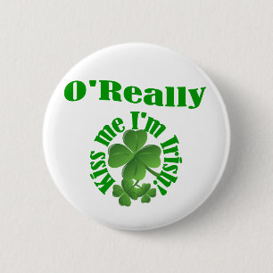 O'Really, Irish surname 6 Cm Round Badge