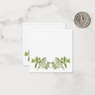 OREGANO 2.5" Square Flat Note Card