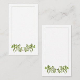 OREGANO 3.5x2 Flat Note Card / Vertical