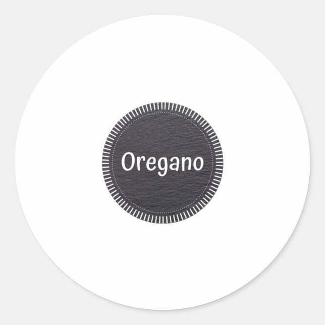 Oregano Classic Round Sticker (Front)