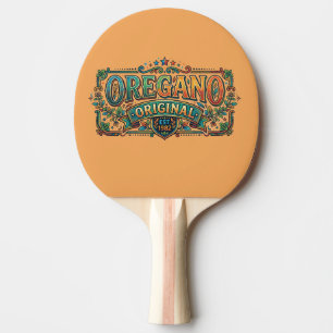 Oregano Original – Funny Herb Pun T-Shirt Design Ping Pong Paddle