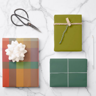 Oregano & Thyme Wrapping Paper Flat Sheet Set of 3