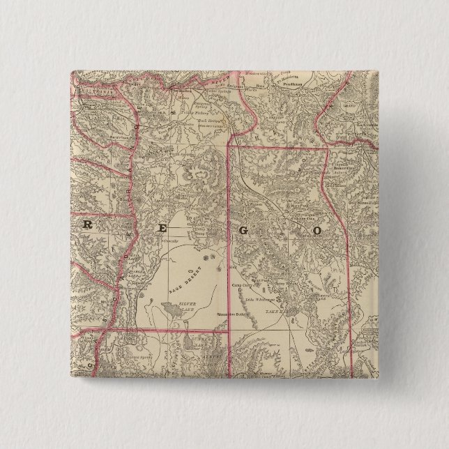 Oregon 6 15 cm square badge (Front)