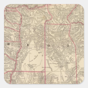 Oregon 6 square sticker