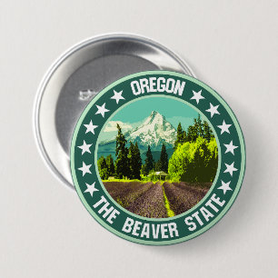Oregon                                             7.5 cm round badge