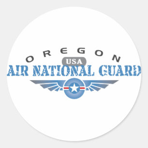 Oregon Air National Guard Classic Round Sticker
