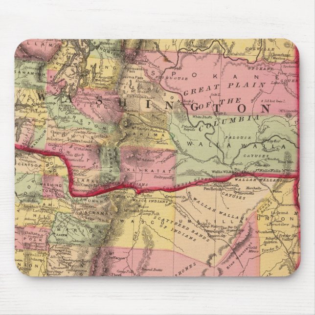 Oregon, and the Territory of Washington Mouse Mat (Front)