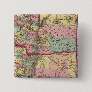 Oregon and Washington Territory 15 Cm Square Badge