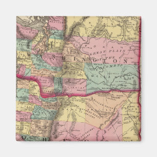 Oregon and Washington Territory Magnet